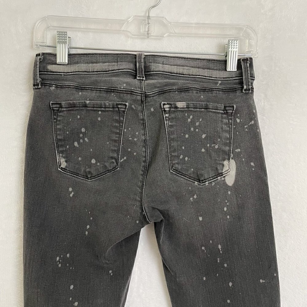 J BRAND Outsider Skinny Crop Gray Distressed Jeans size 27 - Picture 10 of 15